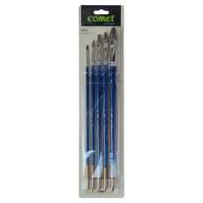 七星堂 Comet 815F 壓克力美術畫筆 5件組, 2號, 6號, 8號, 12號, 16號, 1套