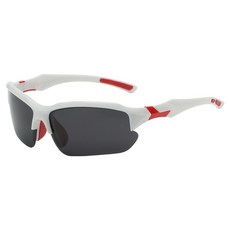 Elmountain 偏光運動太陽眼鏡 MK9301, 白紅, 1個