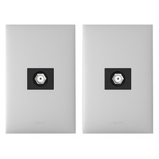 Legrand 羅格朗 Apella Simple CATV單元 2路 8dB 銀色, 2個