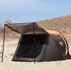 Vinson mASSIF TICLA 高級一鍵式帳篷 + 摺疊式, 5人, 棕色