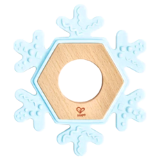Hape 雪花安撫固齒器, 單件, 藍色, 1個