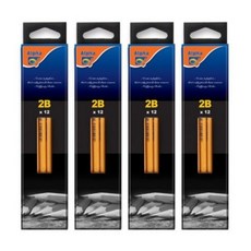 Alpha mall 橡皮擦鉛筆, 2B, 48支