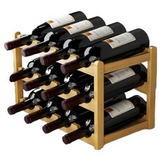 奧帕拉森 精美現代風12瓶裝紅酒架 430 x 235 x 250 mm, 原色, 1個