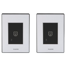 Art2 Nano電子 SIMPLE 電子式觸控 3路1開關 黑色, 2個