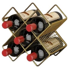 Olparazone 精美安全紅酒架 255 x 170 x 255 mm, 金色, 1個