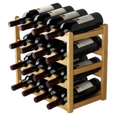 Allparazone 精美時尚可放16瓶酒架 430 x 235 x 350 mm, 原色, 1個