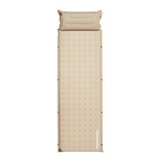 Naturehike 挪客 D系列帶枕單人自動充氣墊, 卡其色