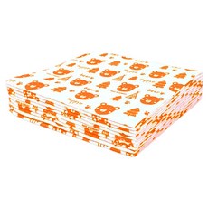 Olivejoy 嫘縈熊圖案抹布, 10個, 橘色