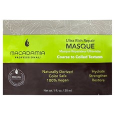 Macadamia Professional 瑪卡奇蹟油 潤澤髮膜 30ml, 修護受損 髮絲, 沙龍級護髮, 1件