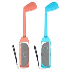 SPACE SHIELD Nintendo Switch 2 Joy-Con 相容 Playfit 運動高爾夫球桿 2件組, 1套, 單一商品, 混合色