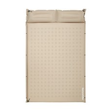 Naturehike 挪客 D系列帶枕雙人自動充氣墊, 卡其色