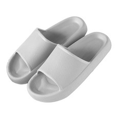 AHOYE EVA極厚軟防滑防水拖鞋, 灰色, 1雙