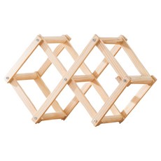 Olparazone 安全可折疊免安裝原木酒架 3入組 310 x 120 x 165 mm, 1個, 單一顏色