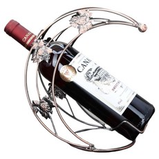 Olparajon 漂亮簡便紅酒架 230 x 130 x 240 mm, 1個, 銅色月亮