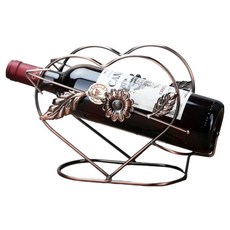 Olparazone 精美簡易紅酒架 300 x 100 x 175 mm, 1個, 愛心古銅色
