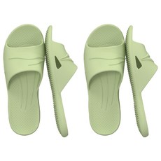 寢室安居 EVA防滑靜音拖鞋 37~38 綠色, 2雙