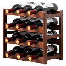 Olpallazone 時尚美觀可容納12瓶紅酒架 330 x 235 x 380 mm, 1個, 棕色