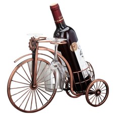 Olparazone 漂亮簡便紅酒架 340 x 125 x 240 mm, 1個, 酒桶馬車 古銅色