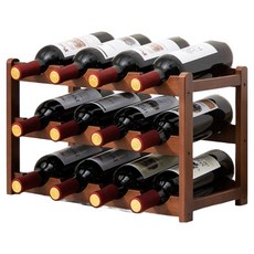 歐帕拉頌 漂亮時尚可放12瓶紅酒架 430 x 235 x 270 mm, 1個, 棕色