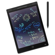 아가플러스 컬러 LCD 와이드 드로잉 패드, 검정, 1개