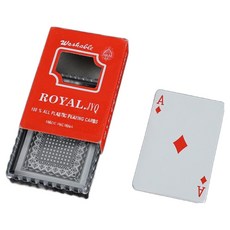 로얄 PVC 플라스틱 트럼프 카드, 블랙, 1개