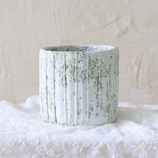 Scent Basket 慕斯石紋條紋花盆, 1個, 單一顏色
