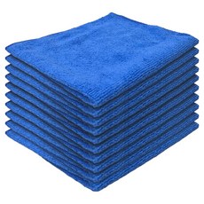 World Clean 高級經編超細纖維抹布 藍色, 10個