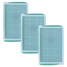 Bebelock 幼兒用冰塊 15格, 薄荷綠, 3個