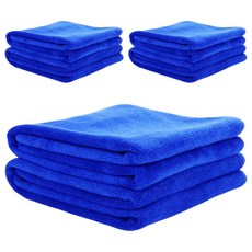 車的背包 超細纖維加厚擦車布 30 x 30cm, 藍色, 6條