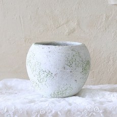 ScentBasket 慕斯石圓形花盆, 1個, 單一顏色