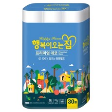 행복이오는집 펄프 3겹 화장지, 27m, 30롤, 1개