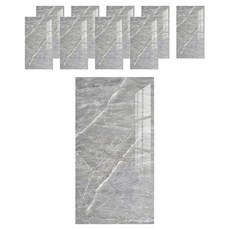 Sheet Mate 輕鬆黏貼牆面裝飾自黏泡棉磚大理石壁貼 10片, 10個, 煙灰石 6189