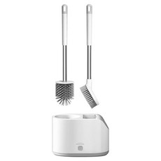 Home Line 壁掛式馬桶刷 清潔刷 雙刷頭, 白色
