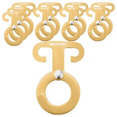 벅703 고강도 알루미늄 로프걸이 후크, 혼합색상, 10개