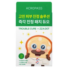 아크로패스 브레드이발소 트러블큐어 마이크로콘 패치 x 짜닷 진정 패치 듀오, 1개, 1개입