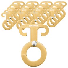 벅703 고강도 알루미늄 로프걸이 후크, 혼합색상, 20개