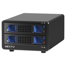 넥스트유 하비슈 2베이 USB 3.0 5Gbps HDD SSD 데이터 스토리지, 922U3, 1개 922U3, 1개