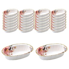 Pink Flora 派對一次性紙盤 迷你碗 15.5 x 10.5 cm, 1入, 30個