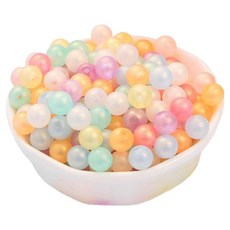 Mungudam DIY串珠 冰淇淋果凍珠 夏季串珠包 03 果凍球 8mm 套組, 1套, 隨機出貨