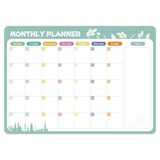 하태스몰 메모 잘 기억할 수 있는 깔끔하고 심플한 냉장고 화이트보드 월계획 밀크그린