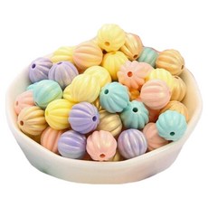 Mungudam 串珠製作 冰淇淋 果凍 珠子 夏季串珠包 05 南瓜 11mm 套裝, 1套, 隨機出貨