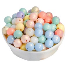 Mungudam 串珠DIY 冰淇淋果凍珠 夏季串珠包 02 冰淇淋球 10mm 套組, 1套, 隨機出貨