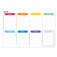 Hataesmall 方便記憶備忘錄 每日冰箱白板 E型計畫表