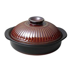 SAJI 佐治陶器 菊花系列飴釉6號湯鍋 日本製 850ml, 20.5cm, 1個