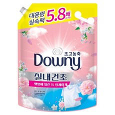 Downy 室內晾曬用 超濃縮織物柔軟劑 花漾綻放 補充包, 4.1L, 1個
