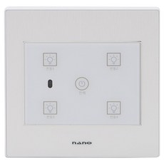 Art2 奈米電器 SIMPLE 電子觸控4開關 白色, 1個