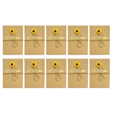 코히모 감성 빈티지 편지지 봉투 5W0413, 옐로우, 10개