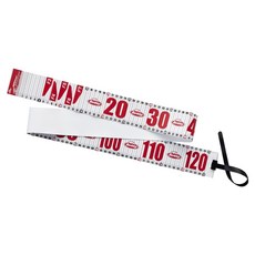Berkley 貝克力 輕便型測量尺 120 釣魚用捲尺, 1個, 白色,黑色,紅色