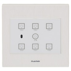 ART2 奈米電氣 SIMPLE 電子式觸控6開關 白色, 1個