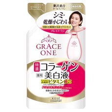 KOSE 高絲 GRACE ONE 極上活妍 台灣公司貨 緊緻淨斑美容液補充包, 1包, 200ml